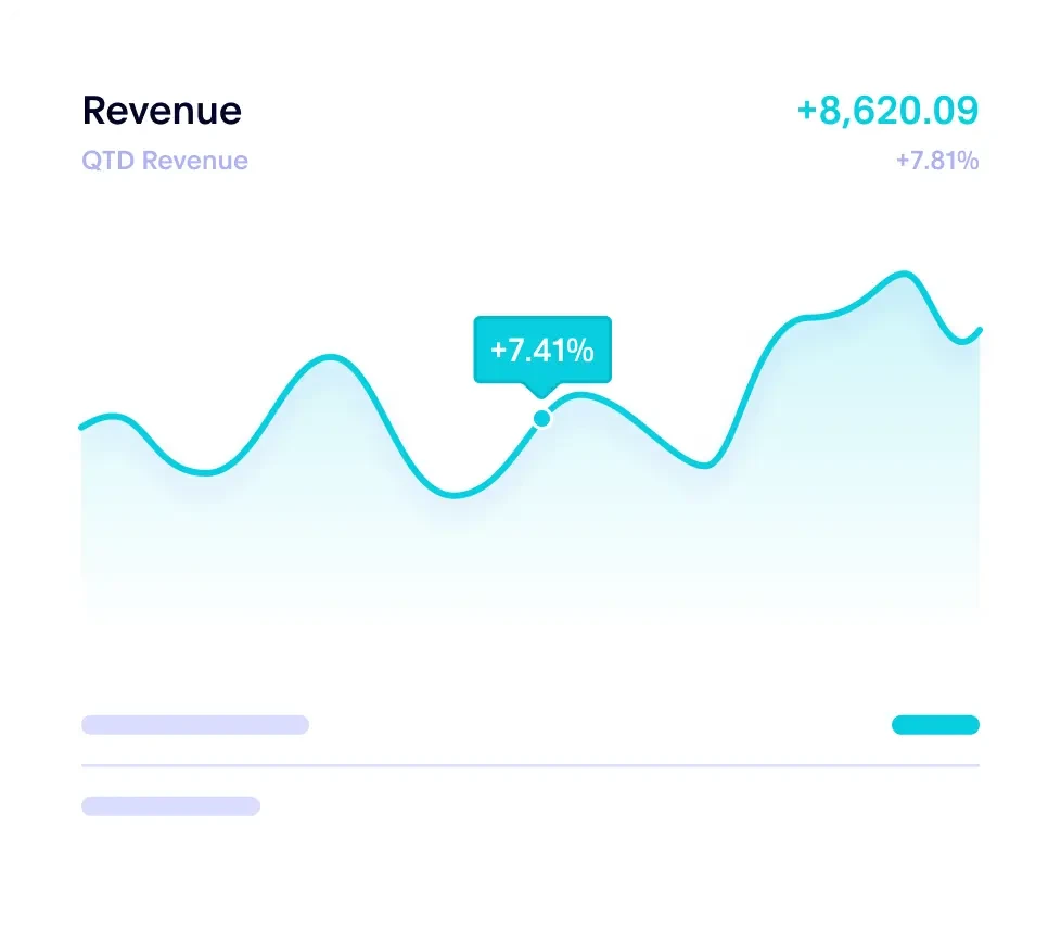 master funding account dashboard mock ui