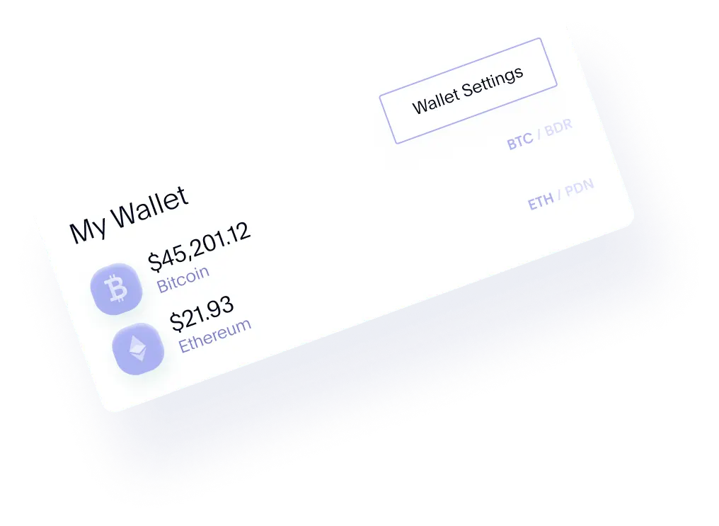 crypto wallet ui