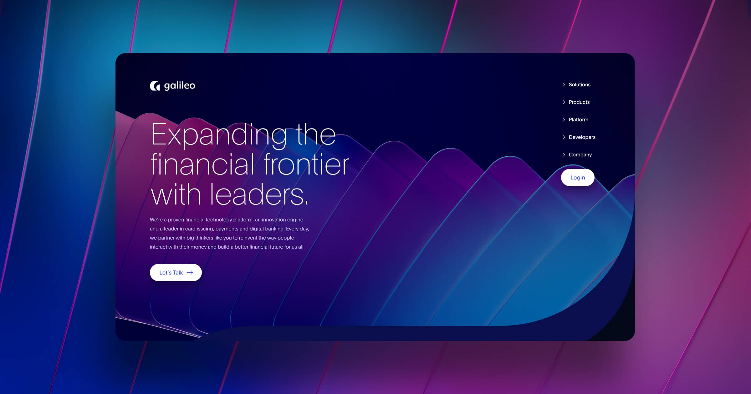 Thumbnail of Galileo Financial Technology Platform | Banking, Fintech, APIs