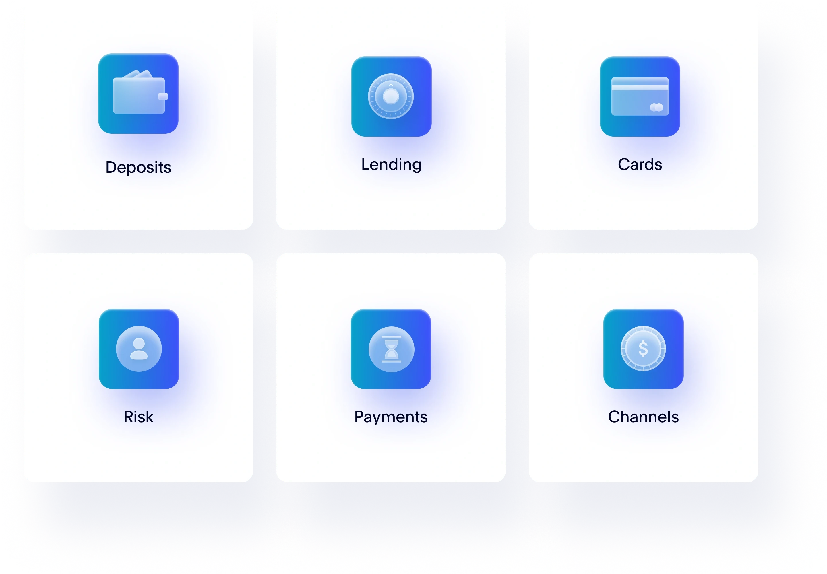 Deposit, Secured Card, Credit Card, Personal Loans, BNPL and Rewards Cards UI