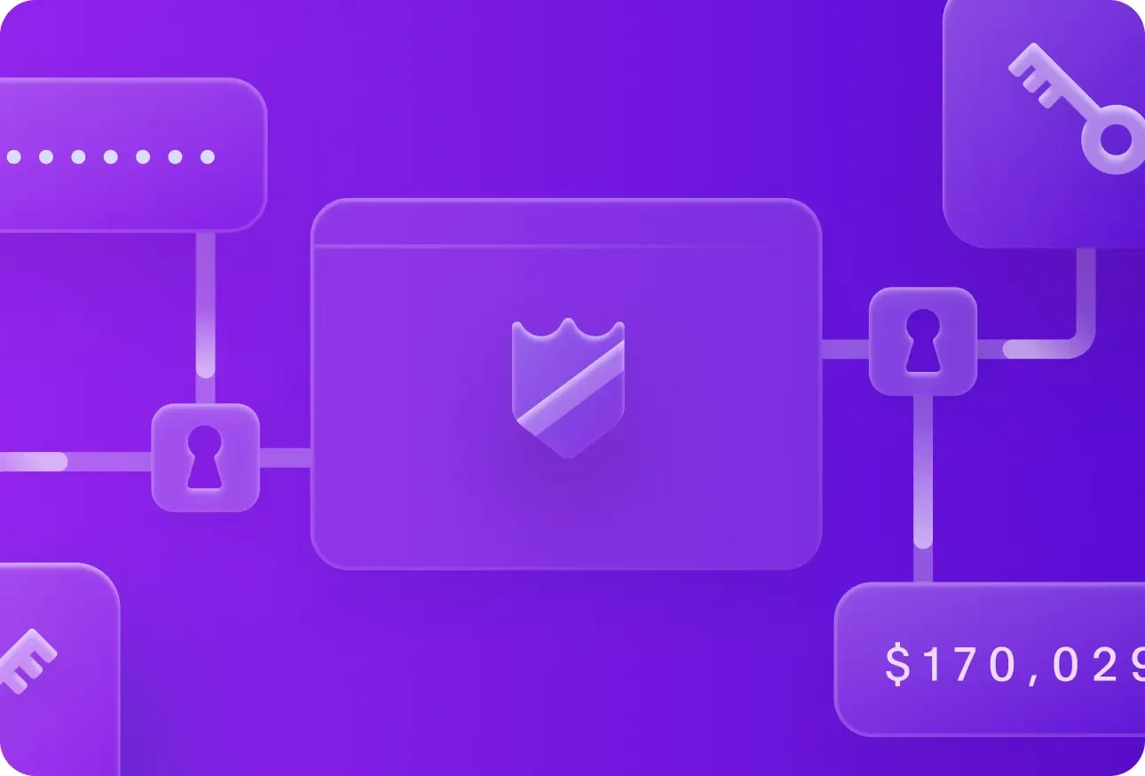 purple security graphic